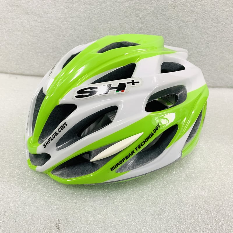 SH+ SHABLI ヘルメット ホワイト/グリーンライム 55-60cm | Lightcy