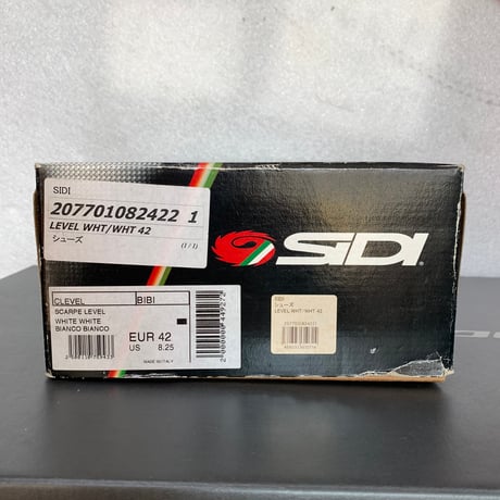 【特別限定】SIDI シューズ　LEVEL　ホワイト/ホワイト　42サイズ　ベルト2色付き！