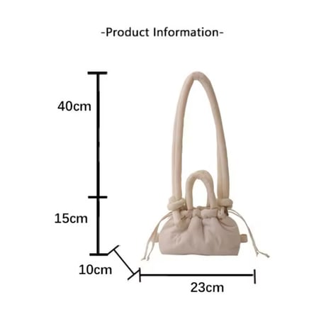 【MINEkobe original】original charm soft puff bag