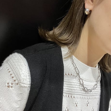 【stainless steel】STAR metal chain necklace