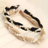 pearl and bijou twist headband