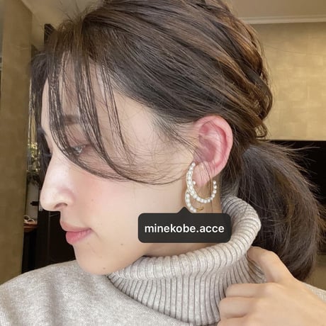 ear cuff screw pearl pierce