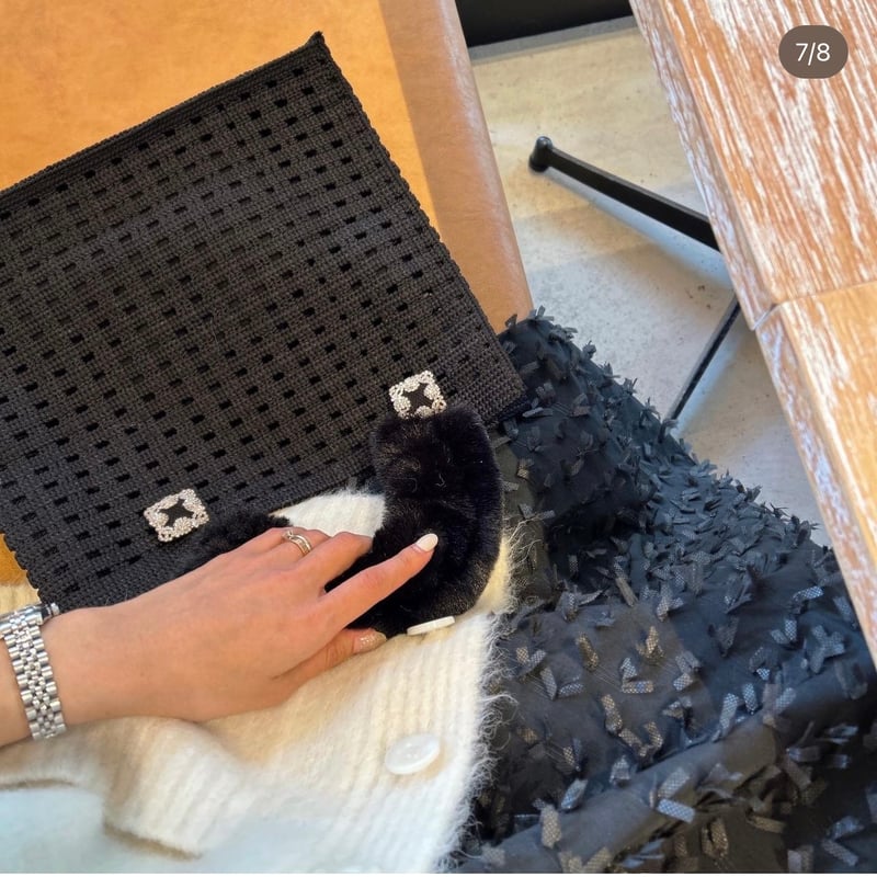 MINEkobe original】mesh bijou bag | MINE kobe