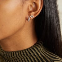 zirconia heart mix hoop pierce