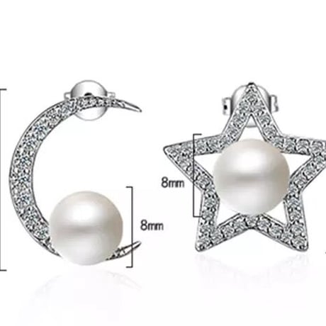 【silver925】star moon