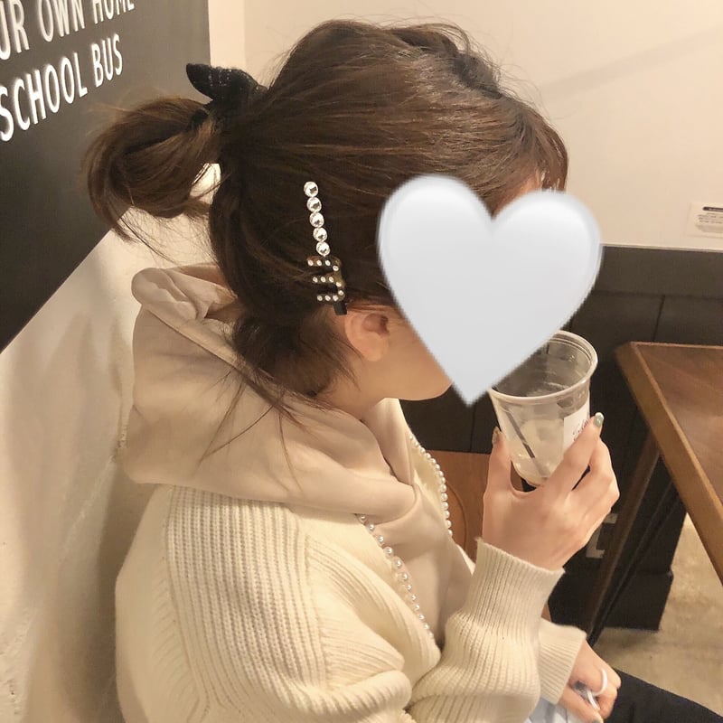 epine エピヌ barettaバレッタ ヘアピン hairpin M initial bijou hairpin | MINE kobe