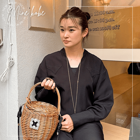 【MINEkobeオリジナル】jolie bijou basket bag