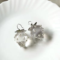 【silver925】strawberry clear pearl pierce