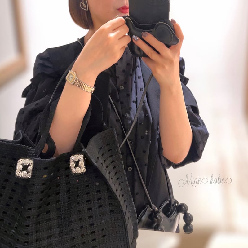 MINEkobeオリジナルメッシュビジューバッグ MINEkobe original】mesh bijou bag | MINE kobe
