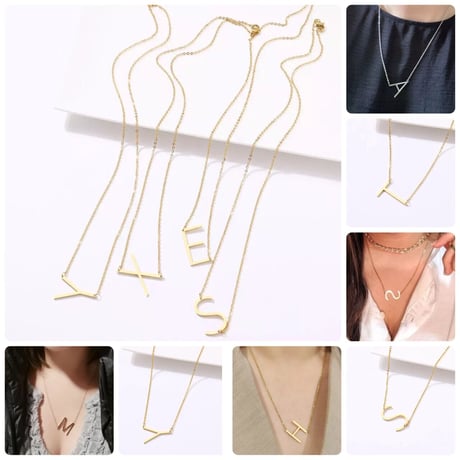【stainless steel】initial necklace