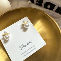 【silver925】petit pearl plate pierce