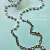 pearl and silver 2way necklace bracelet