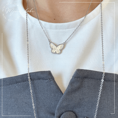 【MINEkobeオリジナル】papillon motif necklace