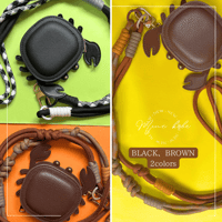 【MINEkobeオリジナル】crab charm pouch shoulder belt set