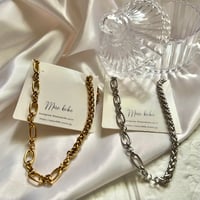 【stainless】2type mix necklace
