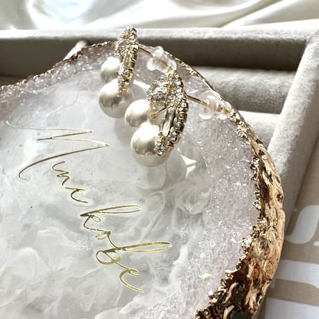 【silver925】Cherry pearl pierce