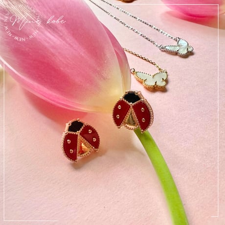 【silver925】ladybug twin pierce