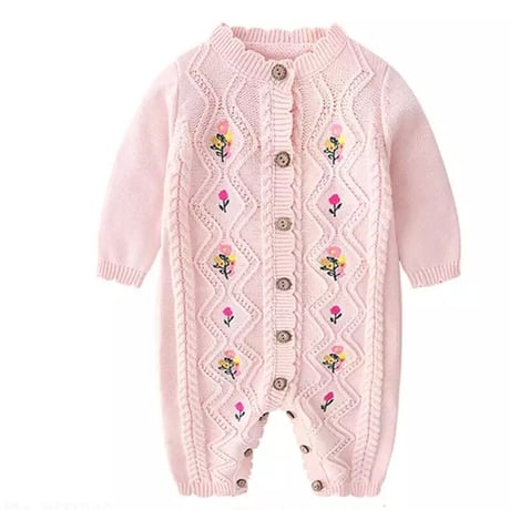 【 baby】knit rompers set