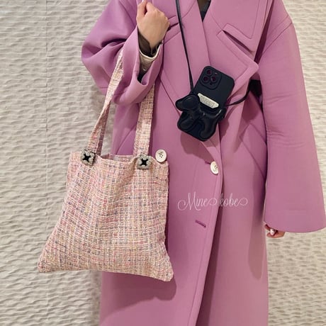 【MINEkobe original】tweed bag