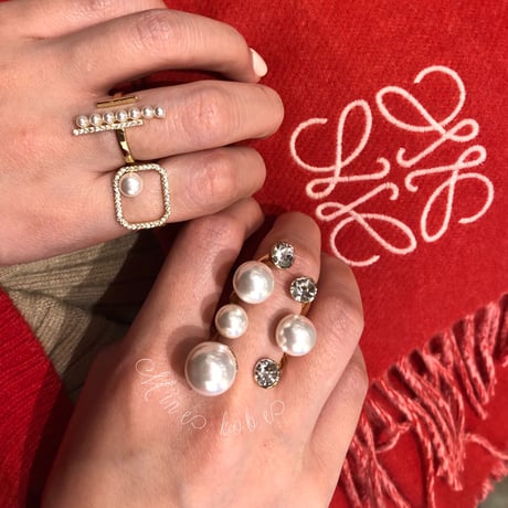 pearl bijou 2type ring