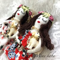 dog roco girl doll charm