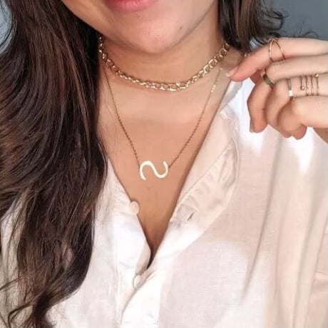 【stainless steel】initial necklace