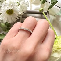 【silver925】thin zirconia pave ring