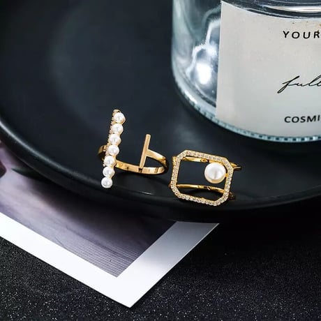 pearl bijou 2type ring