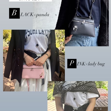 【MINEkobeオリジナル】animal charm 2way mini bag