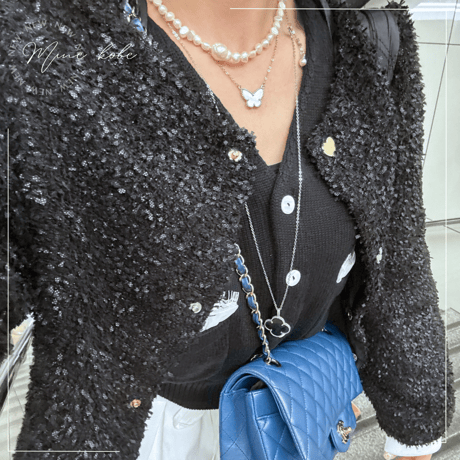 【MINEkobeオリジナル】papillon motif necklace