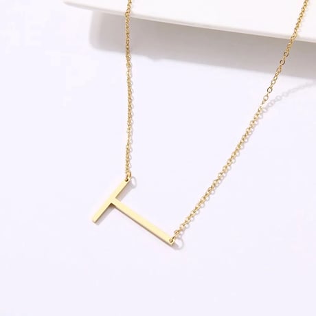 【stainless steel】initial necklace