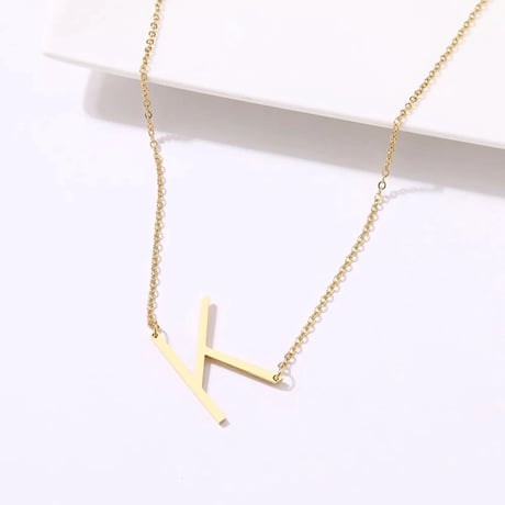 【stainless steel】initial necklace
