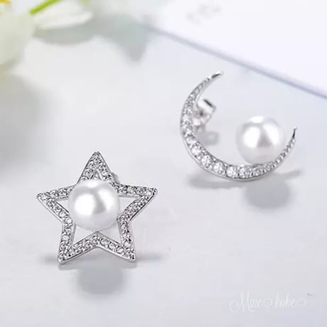 【silver925】star moon