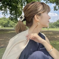 【silver925】asymmetry heart pierce