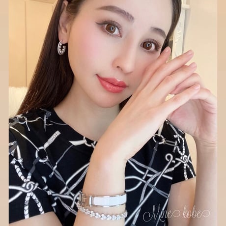 2type zirconia silver925 pave bracelet&bangle