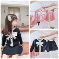 【kids】ribbon knit two-piece