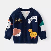 【kids】pop animal cardigan