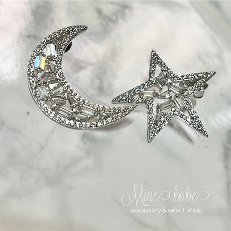 STAR and MOON zirconia asymmetry pierce
