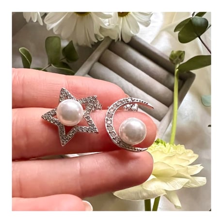 【silver925】star moon
