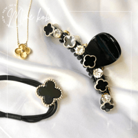 Clover bijou hair clip