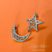 STAR and MOON zirconia asymmetry pierce