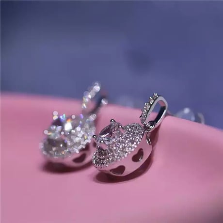 【silver925】MOISSANITE diamond circle pierce