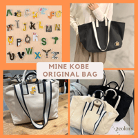 【MINEkobe original】initial canvas tote bag