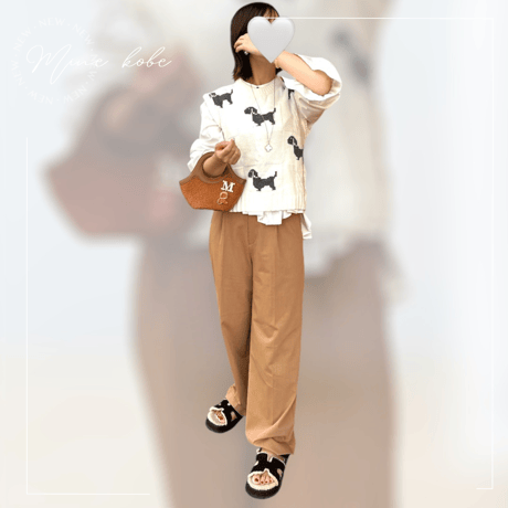 【MINEkobeオリジナル】animal broach fake ram wool bag