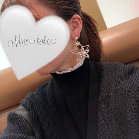 BIG pearl star asymmetry pierce
