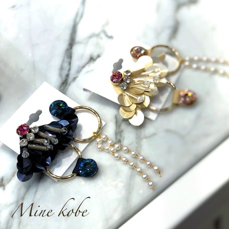 asymmetry span pearl bijou pierce