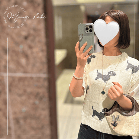【MINEkobeオリジナル】animal broach fake ram wool bag