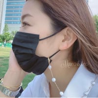 【送料無料】mask and eye glasses 2way pearl chain necklace2