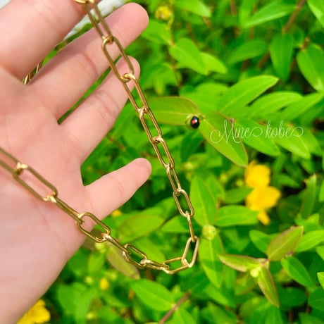 【stainless steel】STAR metal chain necklace