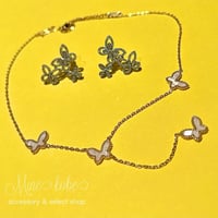 【stainless】papillon shell necklace